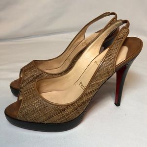 Christian Louboutin Peep Toe Heels